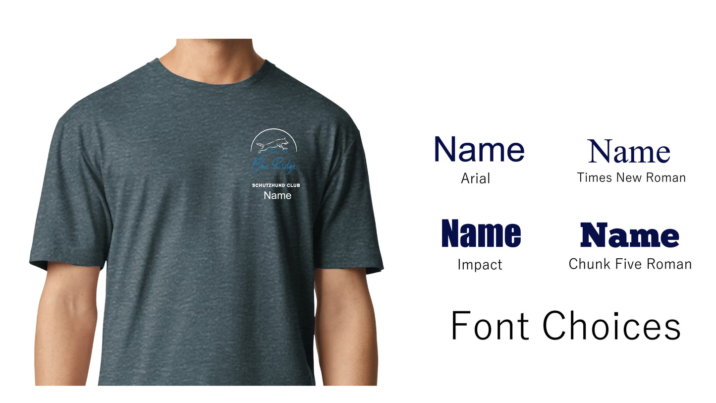 Blue Ridge Schutzhund Club Sweatshirts and Hoodie Options