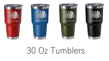 The Skidmore Hunt Club Engraved Tumblers