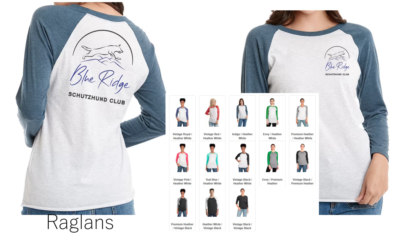 Blue Ridge Schutzhund Club Women's Tanks, V-Necks and Raglans