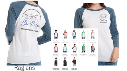 Blue Ridge Schutzhund Club Women's Tanks, V-Necks and Raglans