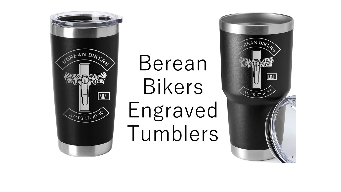 Berean Bikers Engraved Tumblers