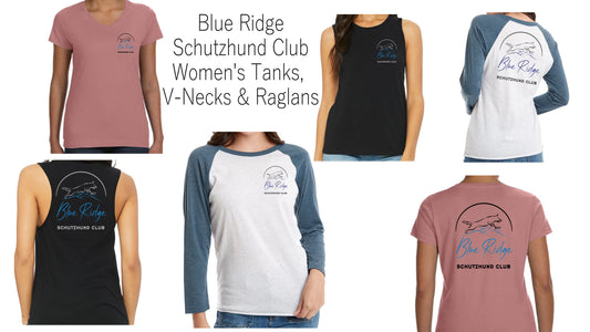 Blue Ridge Schutzhund Club Women's Tanks, V-Necks and Raglans