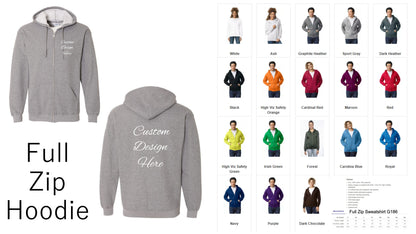 Custom Design Hoodies and Sweatshirts