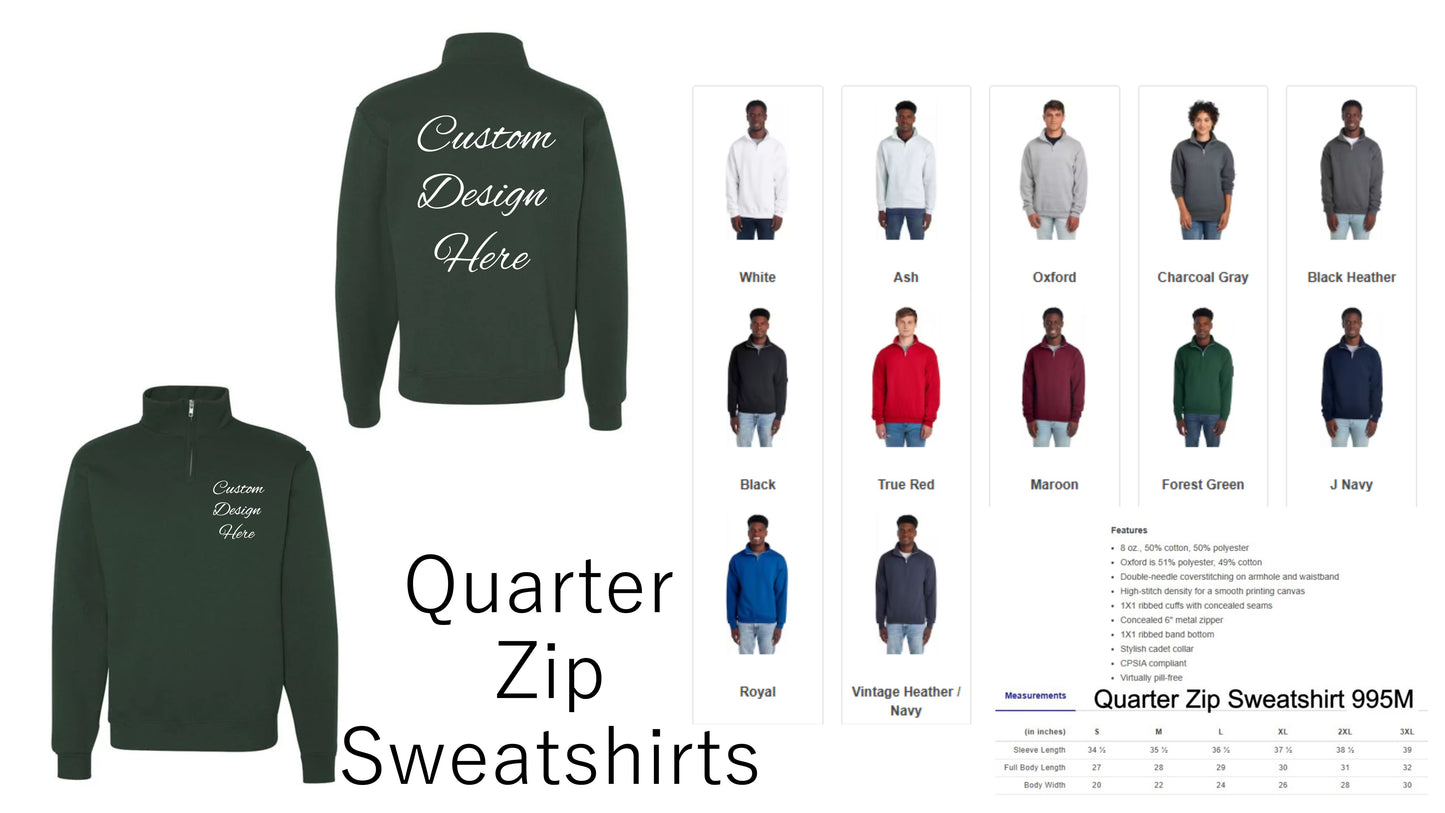 Custom Design Hoodies and Sweatshirts