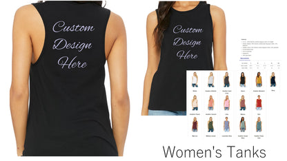 Custom Design Your Raglan, V-Neck Tee or Tank Top