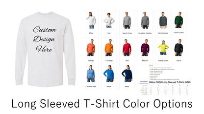 Custom Design T-shirts and Long-Sleeved T-Shirts