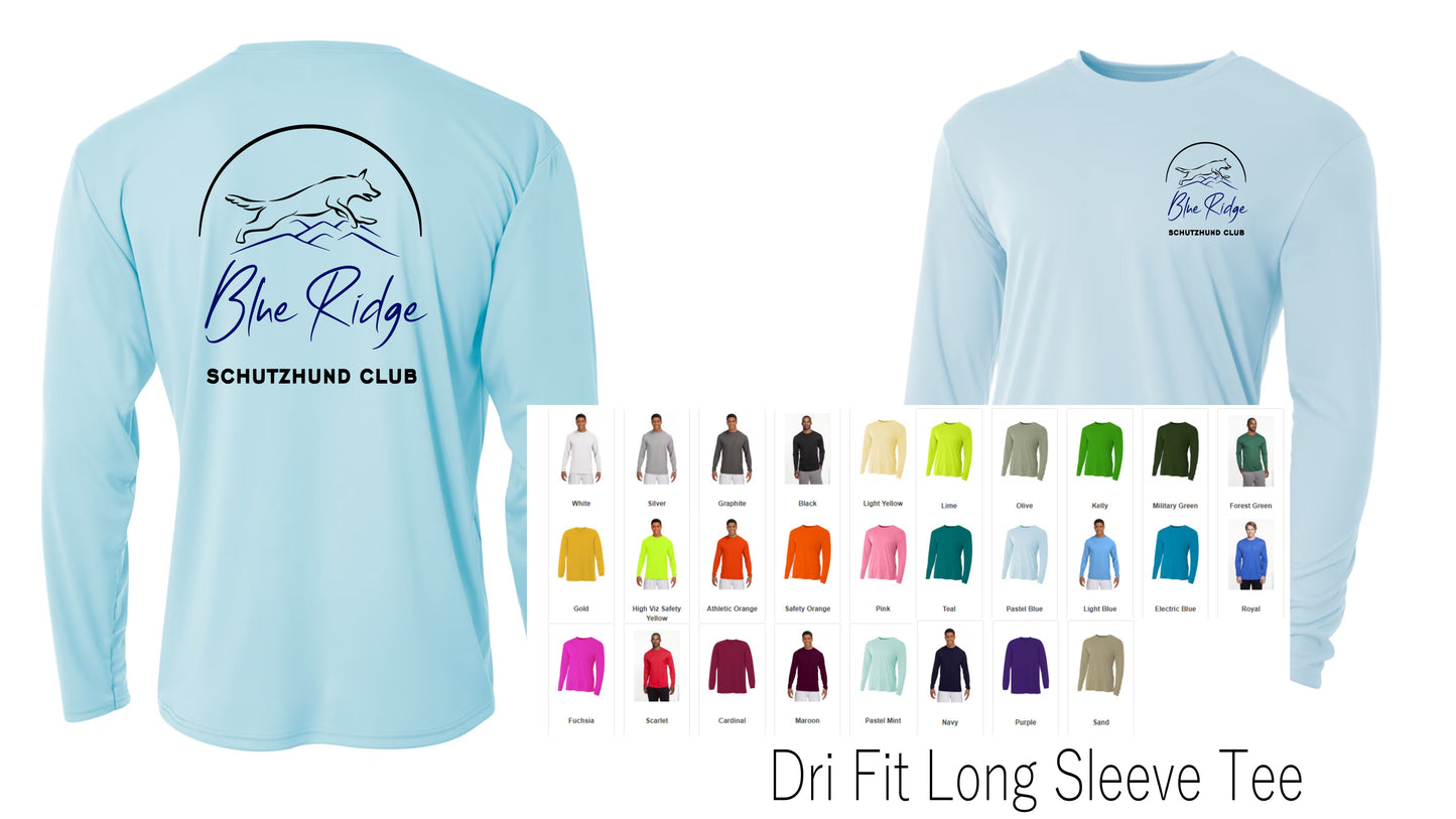 Blue Ridge Schutzhund Club Unisex Basic Tees and Dri Fit Tees